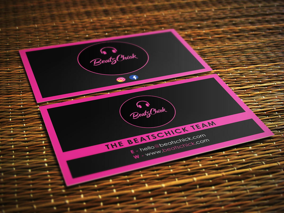 Business Card Design by Your_Design for BeatsChick | Design #25406851