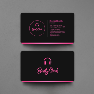 Visitenkarten-Design von chandrayaan.creative für BeatsChick | Design: #25410067