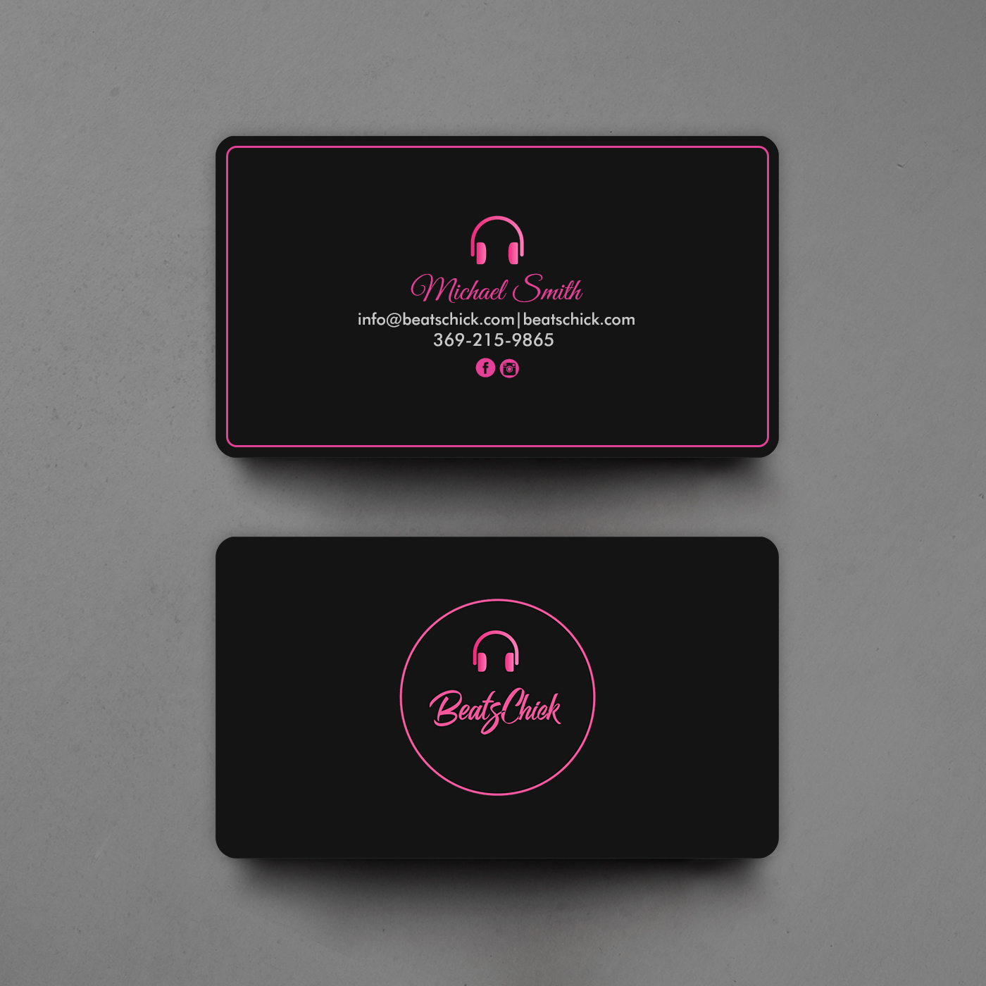 Visitenkarten-Design von chandrayaan.creative für BeatsChick | Design #25410438