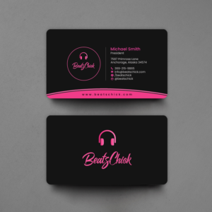 Visitenkarten-Design von chandrayaan.creative für BeatsChick | Design: #25410442