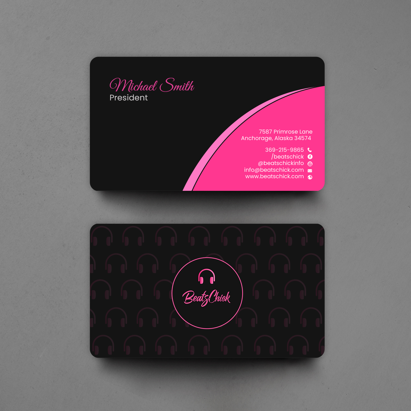 Design de Carte de Visite par chandrayaan.creative pour BeatsChick | Design #25410460