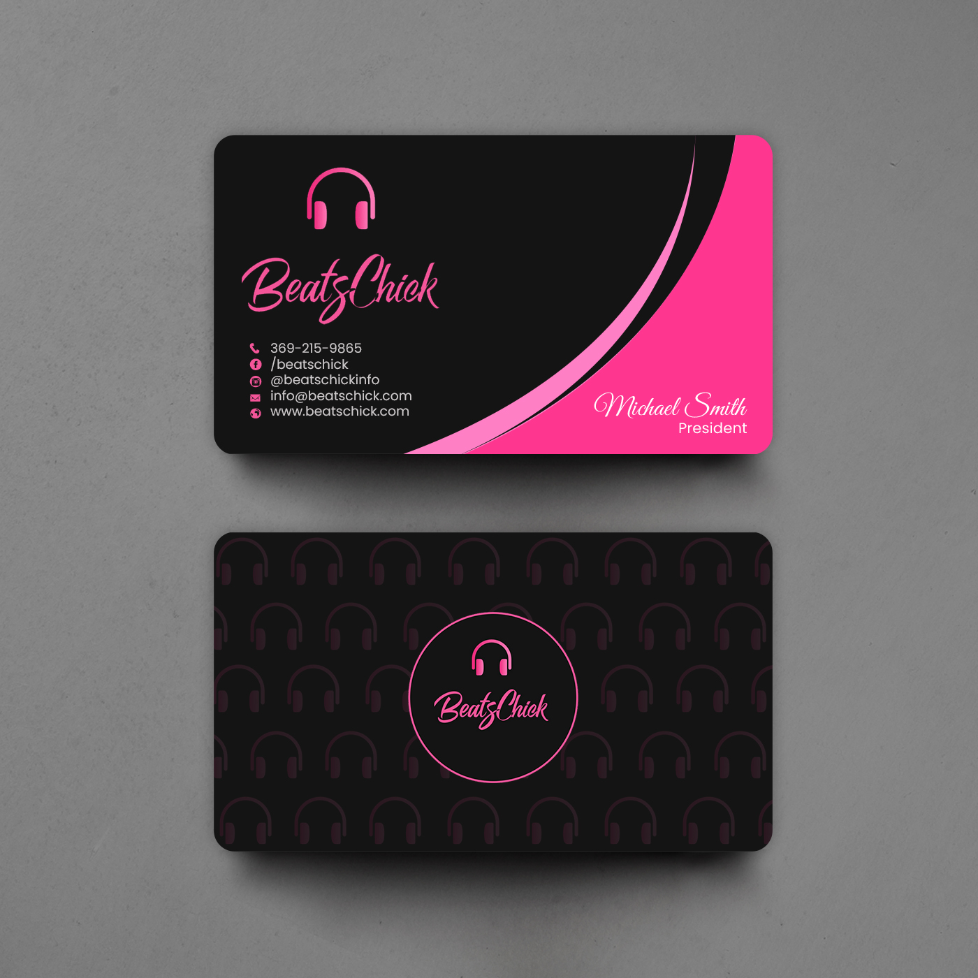 Visitenkarten-Design von chandrayaan.creative für BeatsChick | Design #25410629