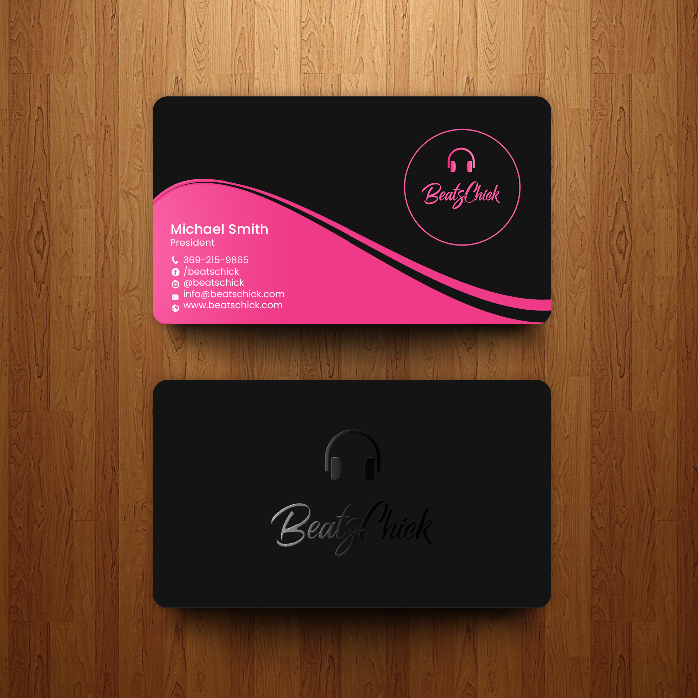 Design de Carte de Visite par chandrayaan.creative pour BeatsChick | Design #25410630