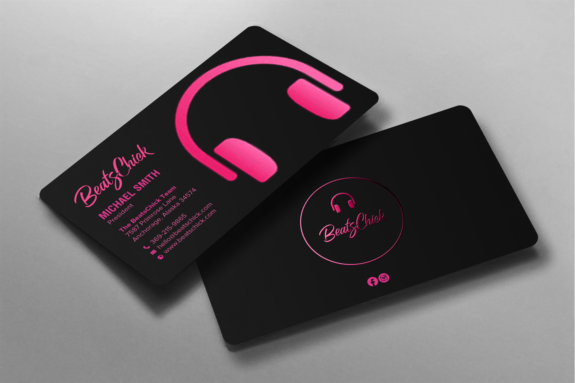 Business Card Design by chandrayaan.creative for BeatsChick | Design #25417519