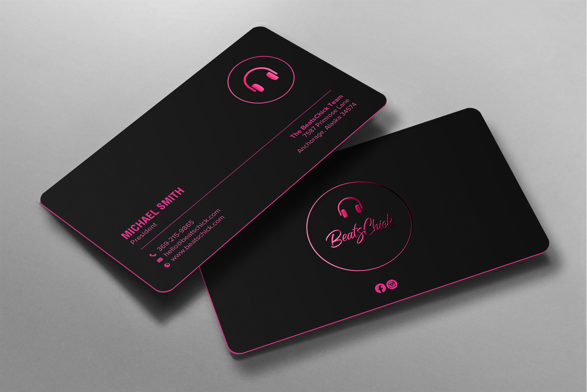 Business Card Design by chandrayaan.creative for BeatsChick | Design #25417522