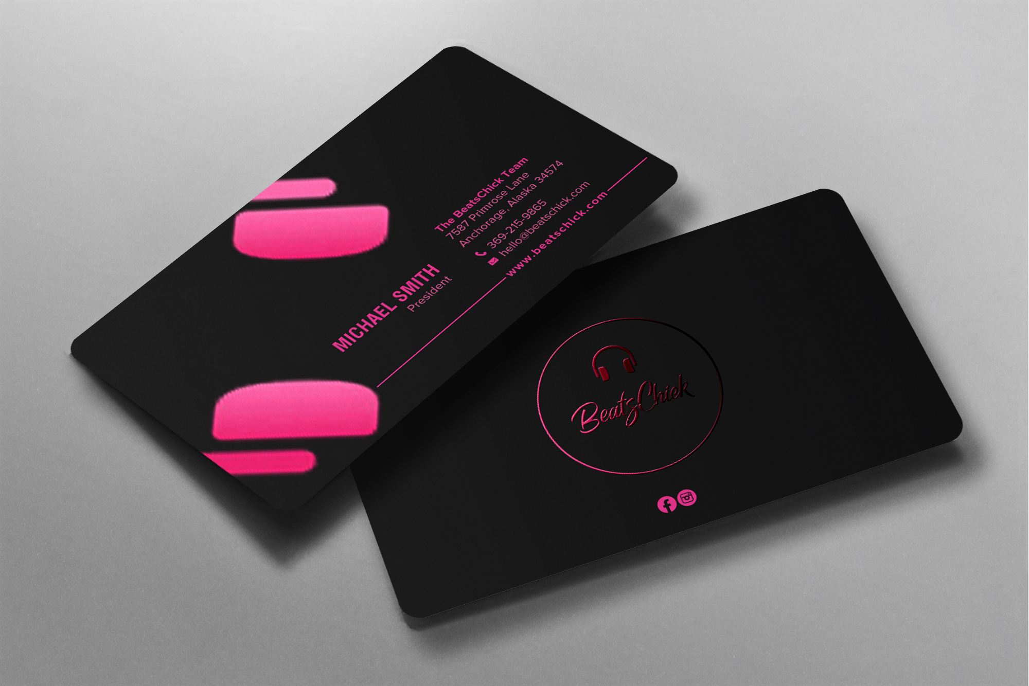 Visitenkarten-Design von chandrayaan.creative für BeatsChick | Design #25417527