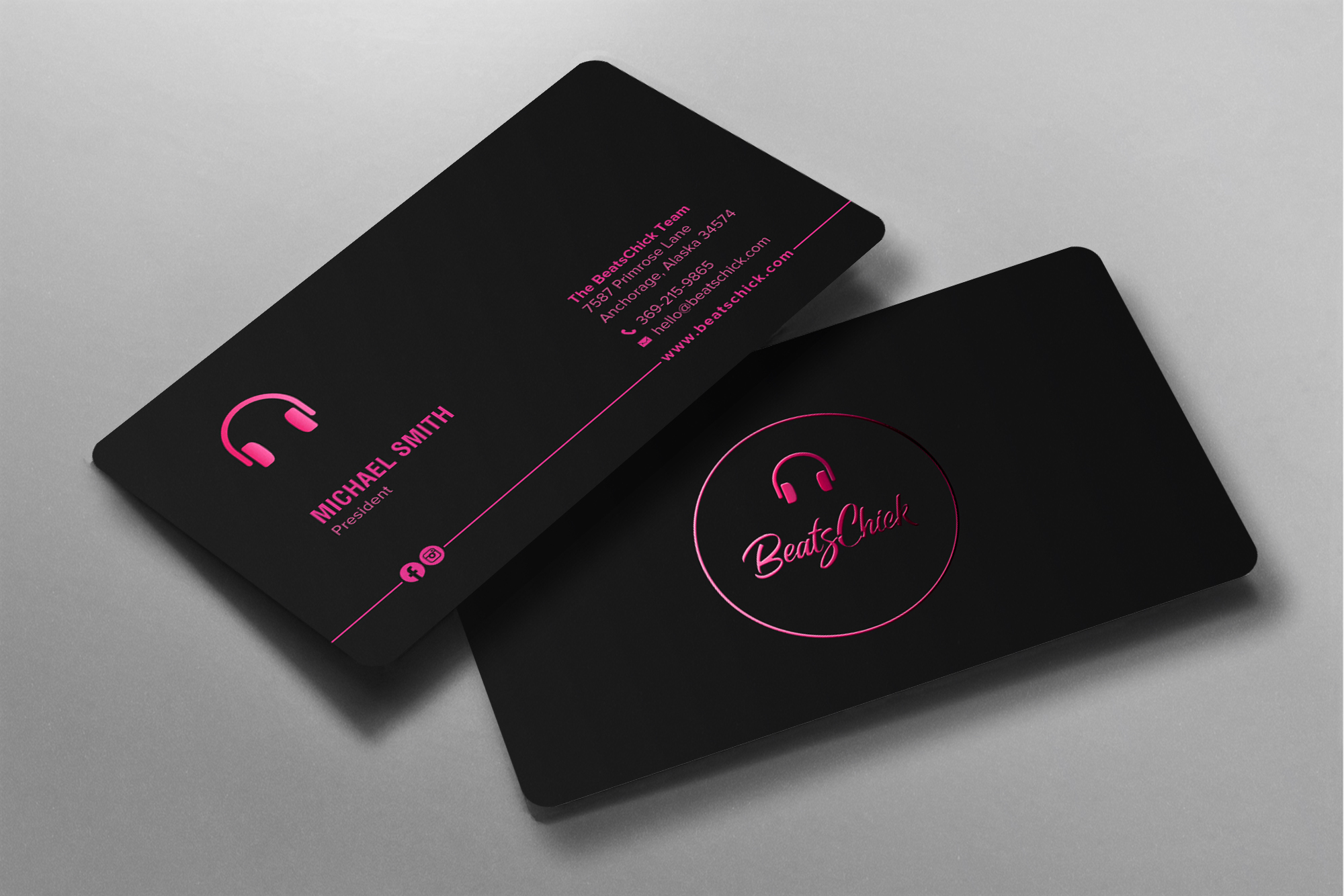 Business Card Design by chandrayaan.creative for BeatsChick | Design #25417528