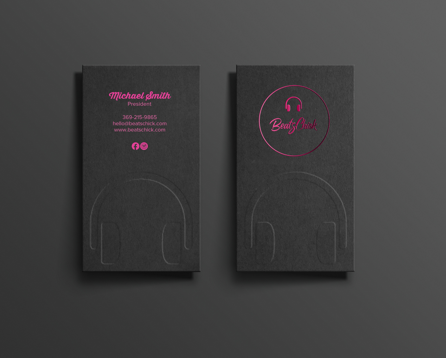 Design de Carte de Visite par chandrayaan.creative pour BeatsChick | Design #25417539