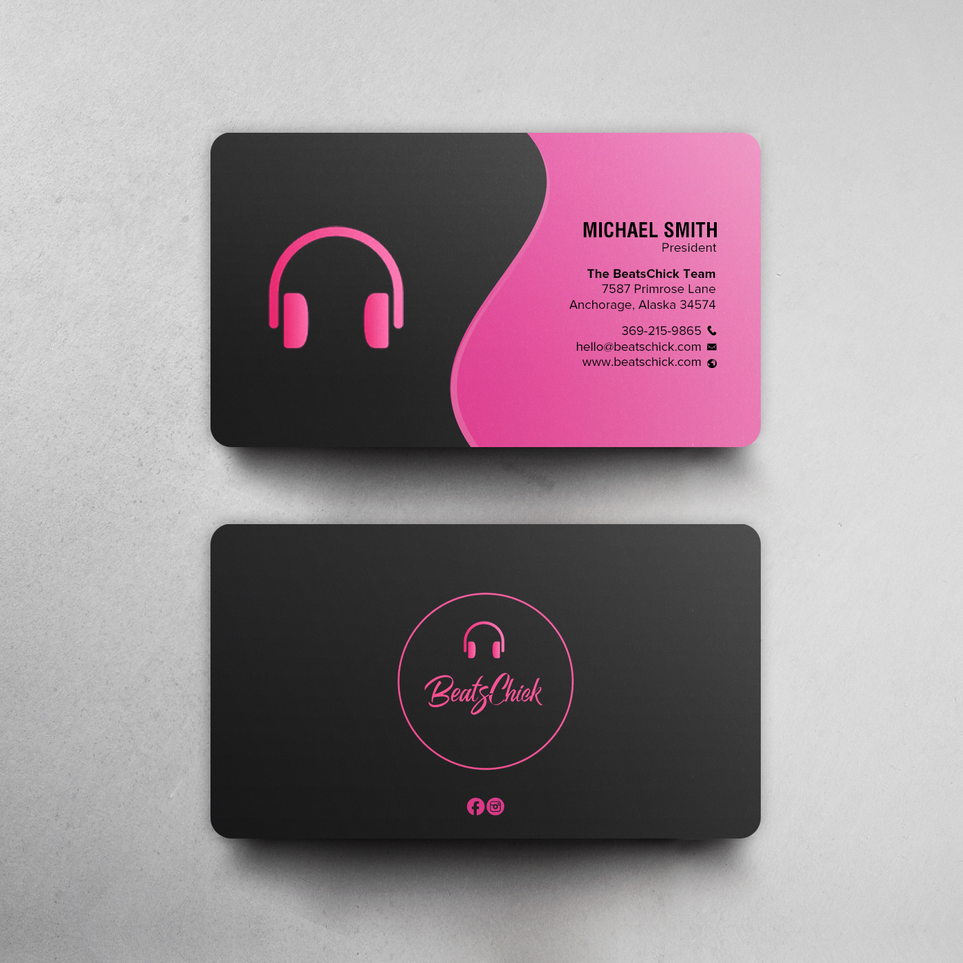 Business Card Design by chandrayaan.creative for BeatsChick | Design #25417540