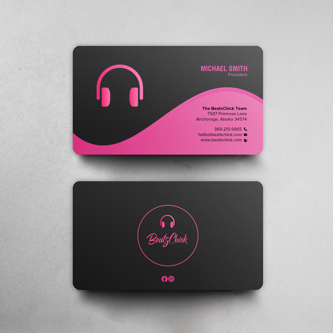 Business Card Design by chandrayaan.creative for BeatsChick | Design #25417542