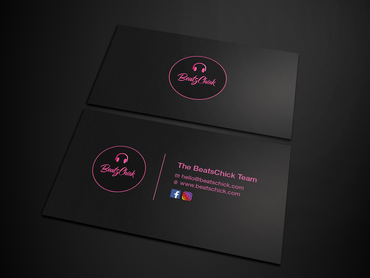 Business Card Design by Tripti Ranjan Gain for BeatsChick | Design #25405649