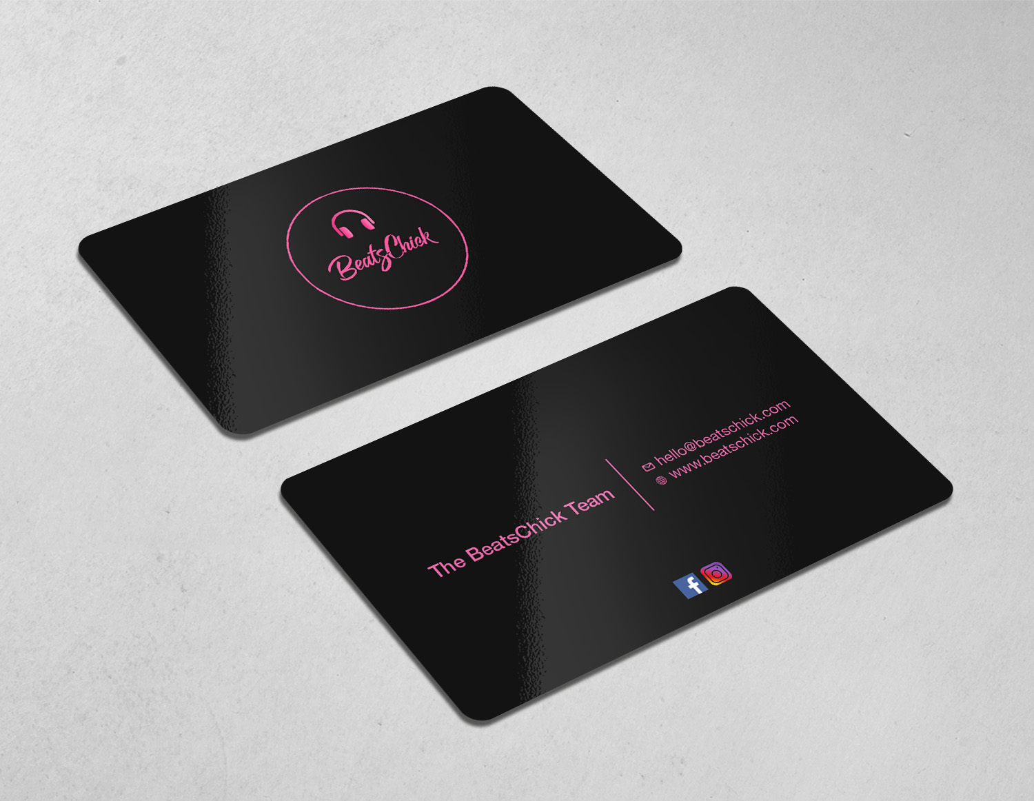 Business Card Design by Tripti Ranjan Gain for BeatsChick | Design #25405661