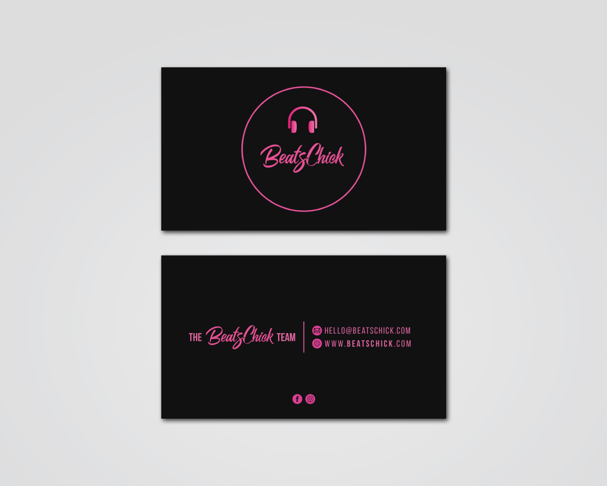 Business Card Design by MDesign for BeatsChick | Design #25423367