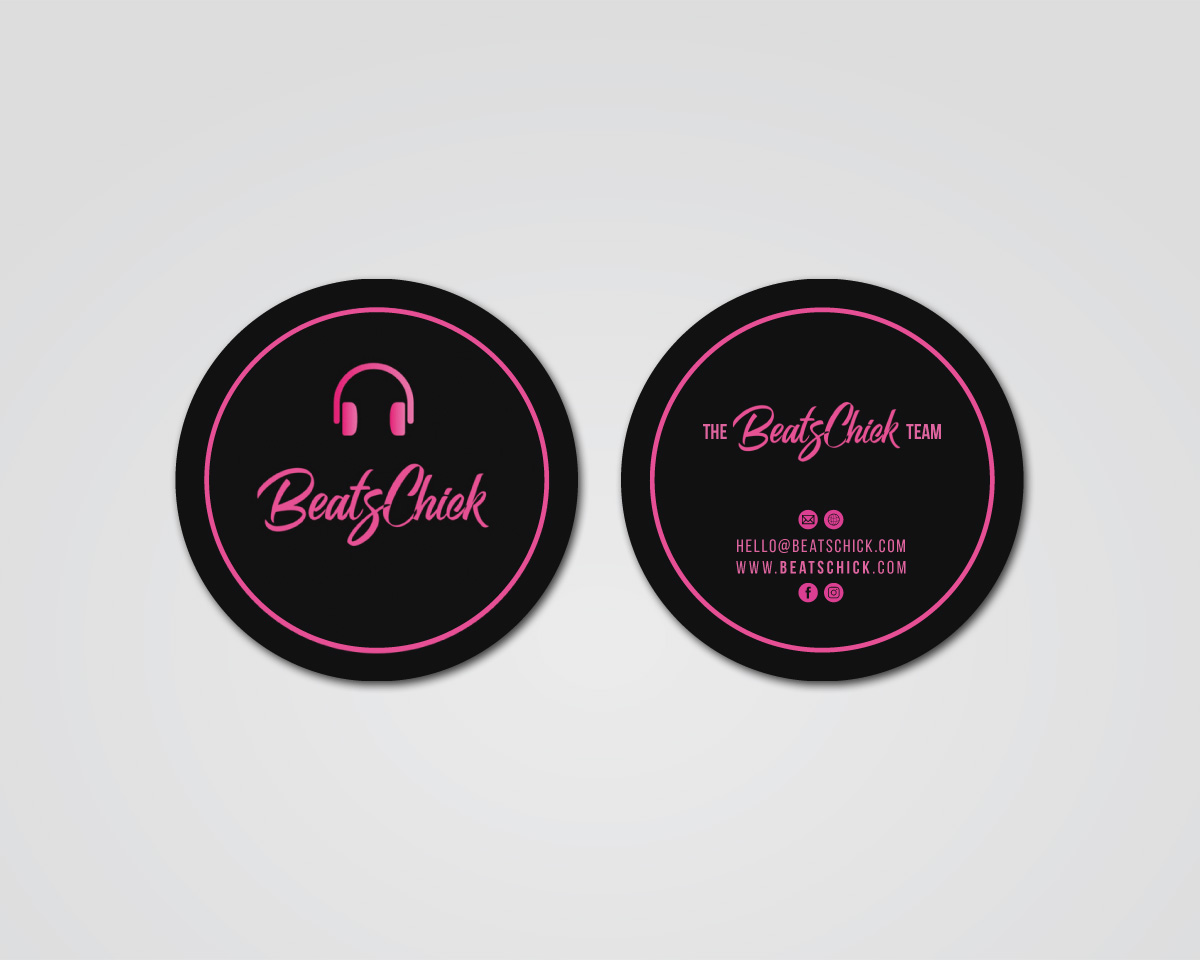 Business Card Design by MDesign for BeatsChick | Design #25423368