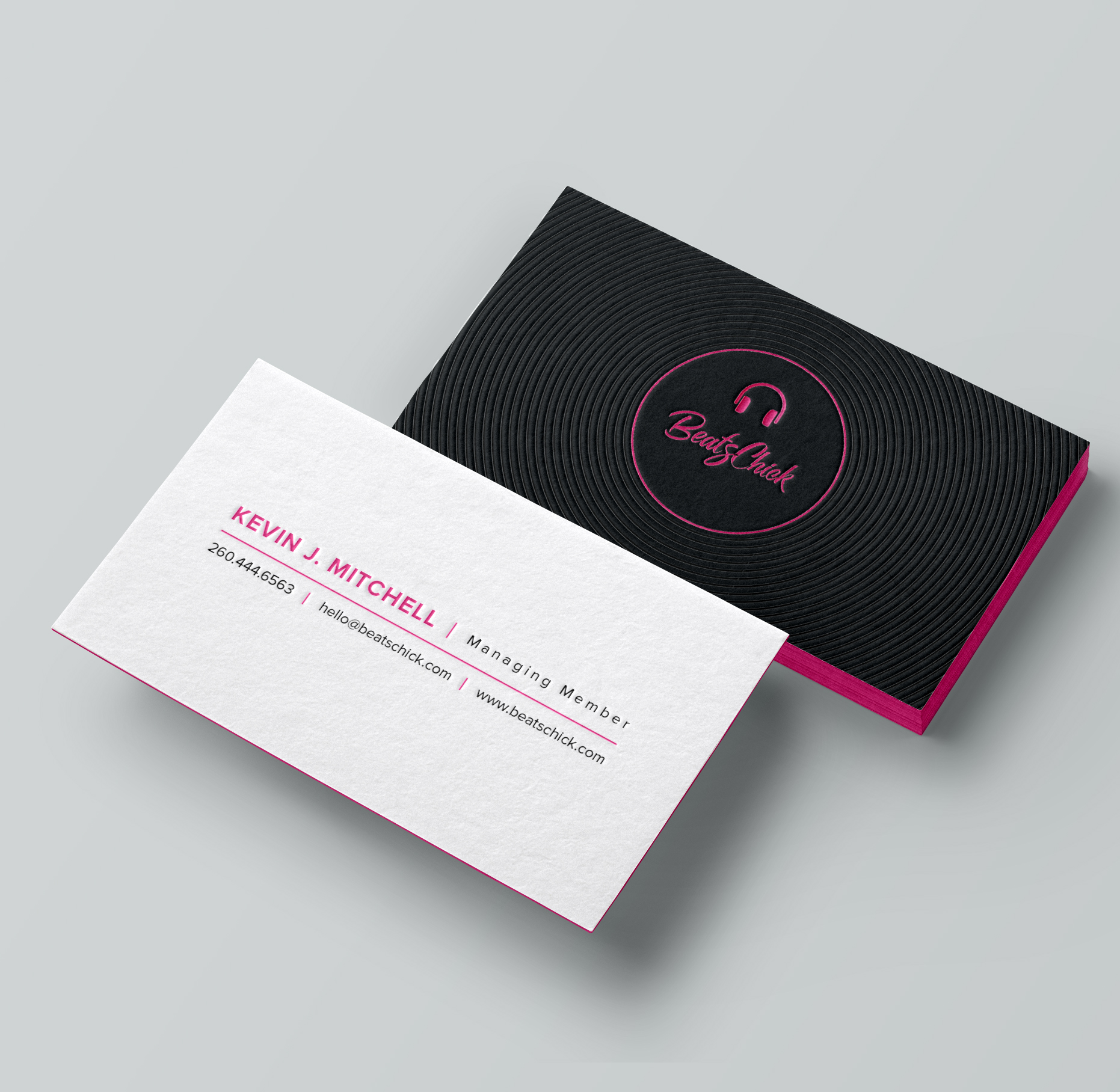 Visitenkarten-Design von Bikash Das für BeatsChick | Design #25427815