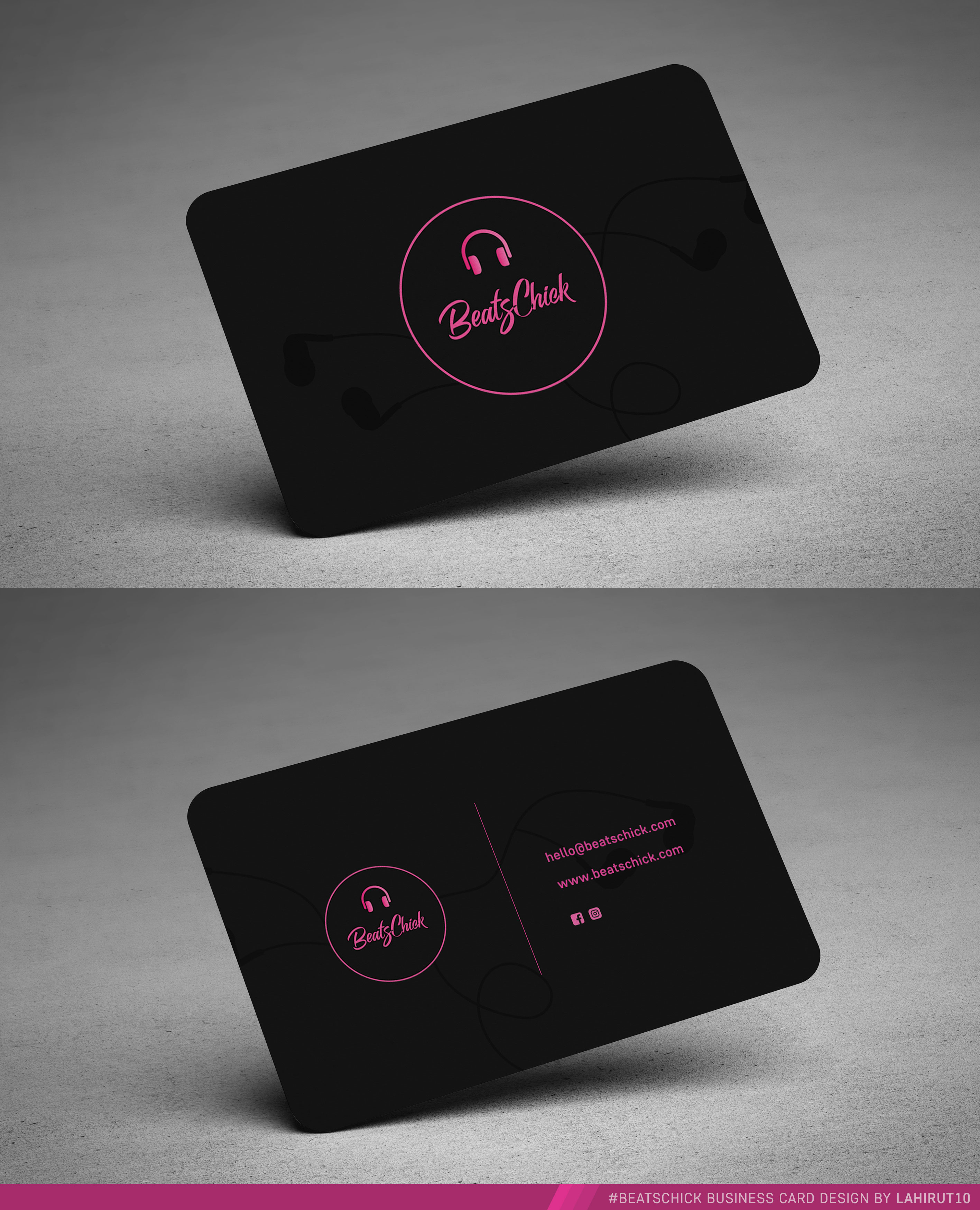 Business Card Design by Lahiru Thiwanka for BeatsChick | Design #25417935