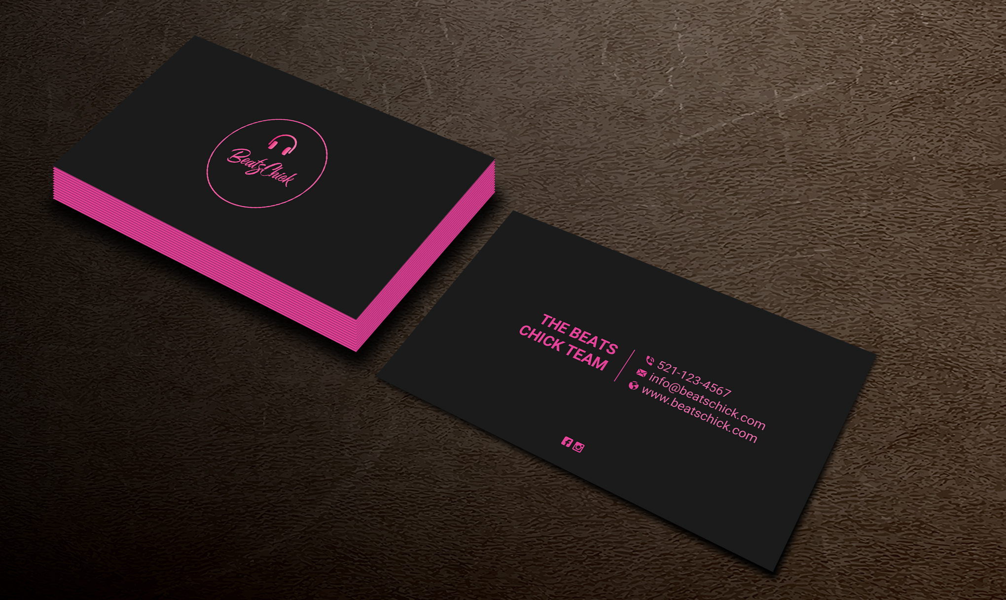 Visitenkarten-Design von Uttom 2 für BeatsChick | Design #25417384