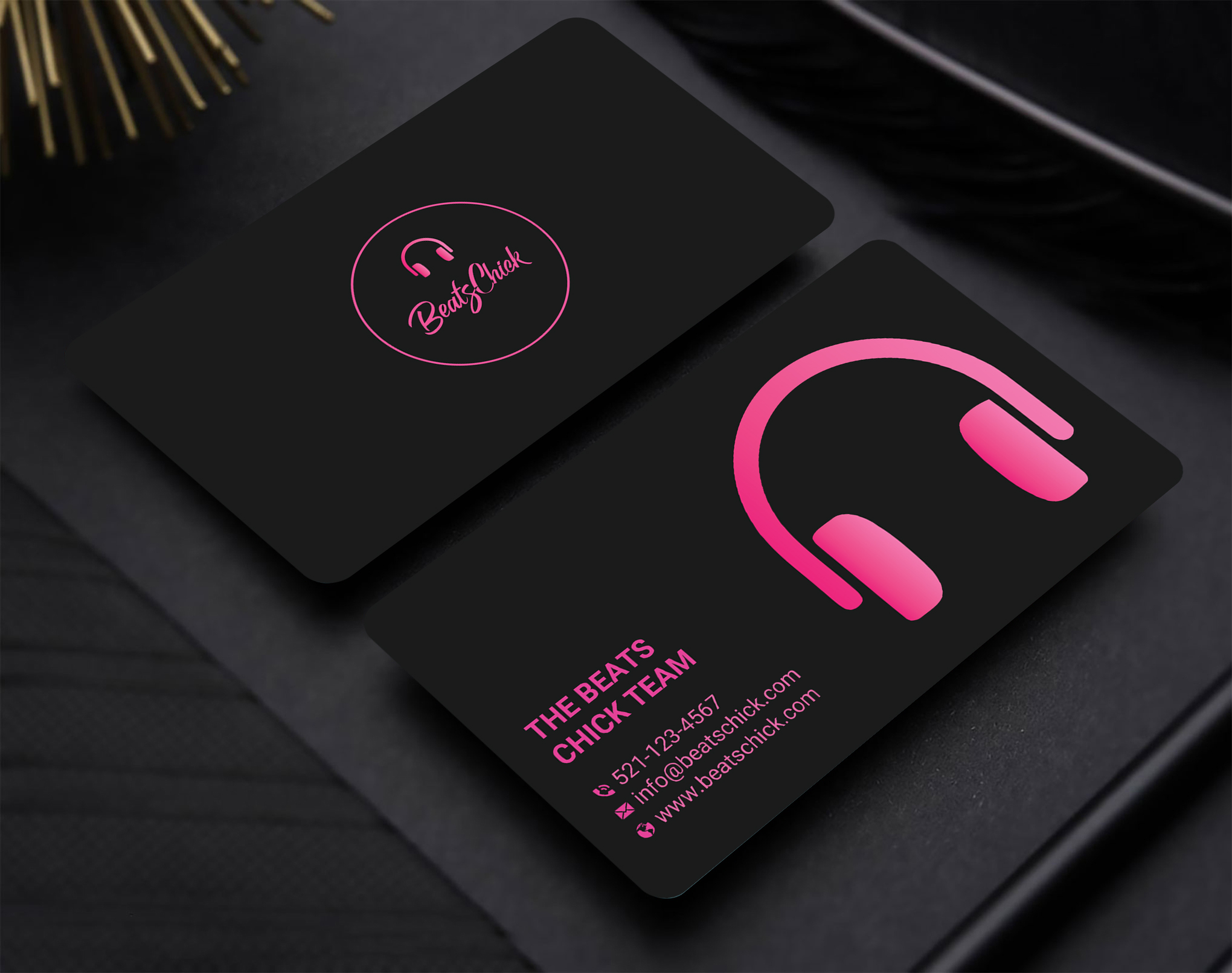 Visitenkarten-Design von Uttom 2 für BeatsChick | Design #25417492