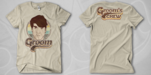 Cool Vintage/Retro Bachelor Crew T-Shirt | T-shirt Design by Jonya