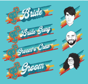 Cool Vintage/Retro Bachelor Crew T-Shirt