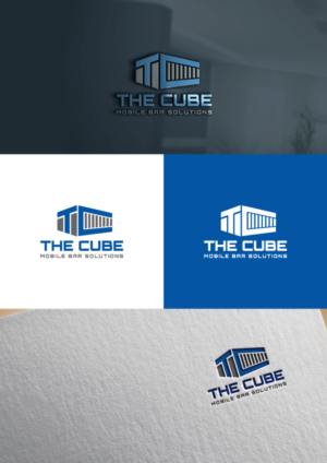 ''The Cube'' (Very clear) ''Mobile Bar solutions'' (Smaller). If it would fit the design also the website, but this is more important for the Facebook banner. | Diseño de Logo por DesIcon