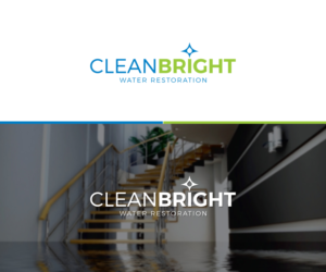 Cleanbright Water Restoration | Logo Design by FourtuneDesign