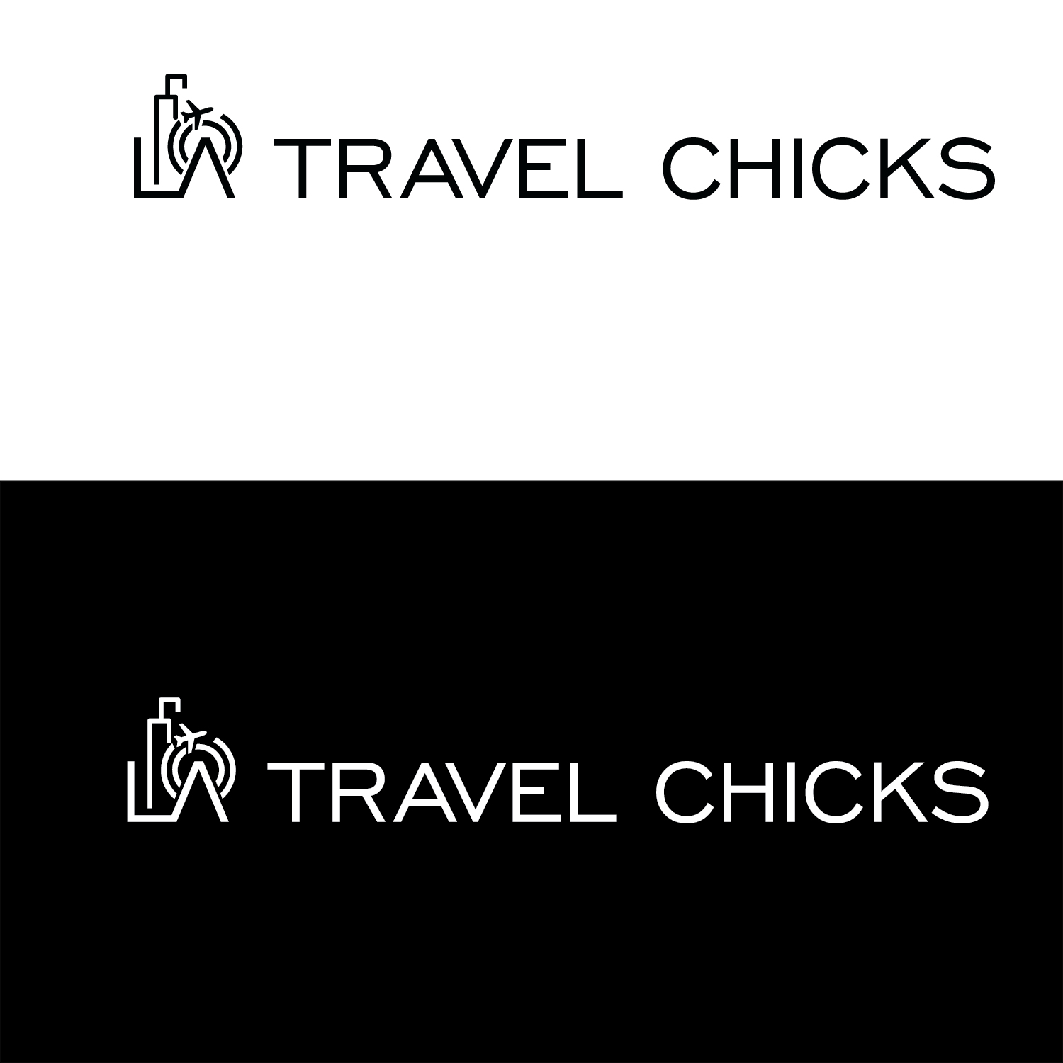 Logo Design by emptyboxgraphics for L A    T r a v e l | Design #25411026