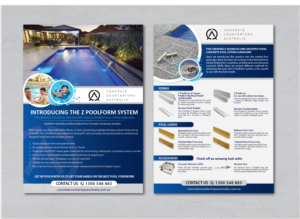 Concrete Countertops Australia - Pool Products Flyer/Information | Flyer-Design von alex989