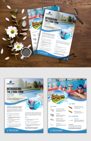 Concrete Countertops Australia - Pool Products Flyer/Information | Diseño de Flyer por ZeneFashions