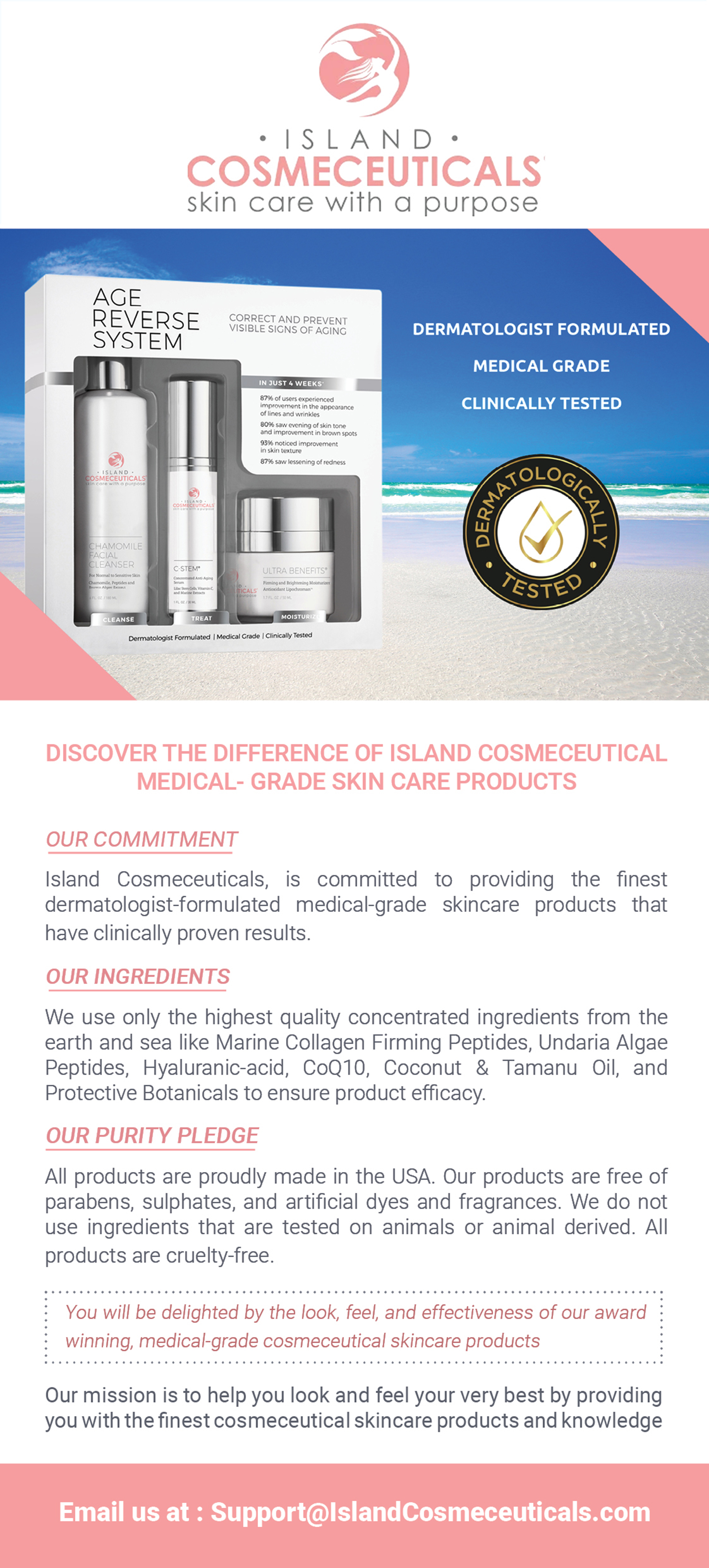 Design de Flyer par Putra Makarin pour Island Cosmeceuticals, LLC | Design #25418870