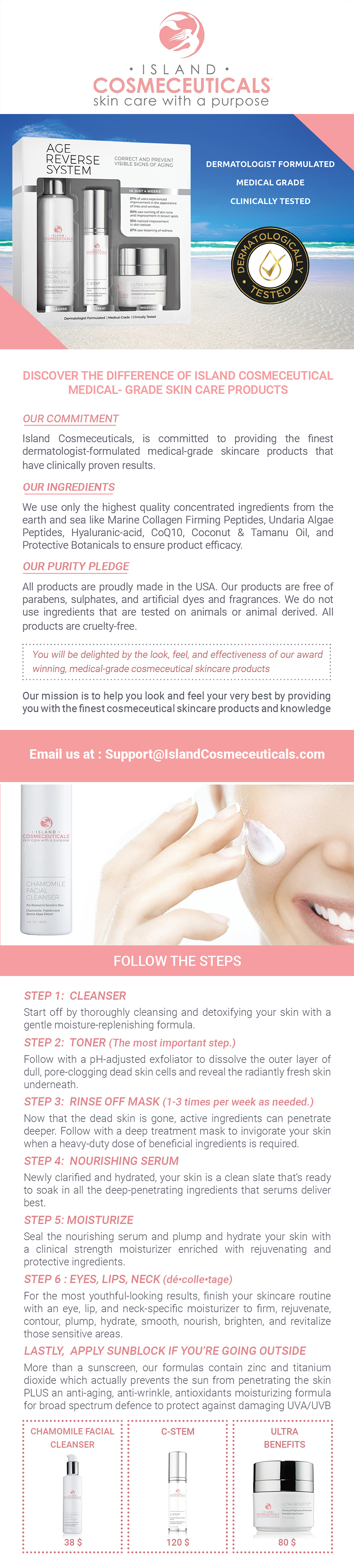Diseño de Flyer por Putra Makarin para Island Cosmeceuticals, LLC | Diseño #25421491