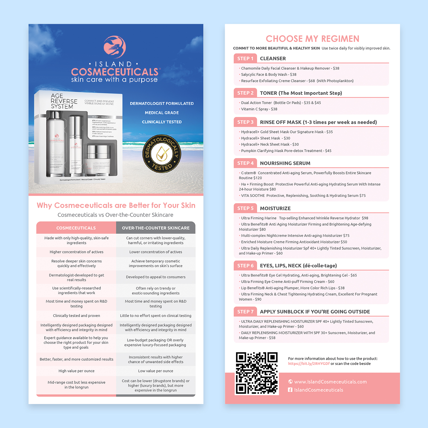 Flyer Design by sun_design for Island Cosmeceuticals, LLC | Design #25431256