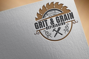 Grit & Grain Refinishing | Logo Design by Rosalia....