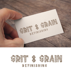 Grit & Grain Refinishing | Logo Design by ZJ Design
