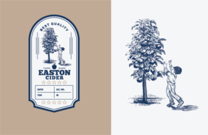 Easton Cider and Easton Hard Cider | Logo Design by Val brito