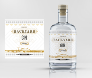 Backyard Gin - Label for new Gin bottle | Label Design by Navisol Creatives