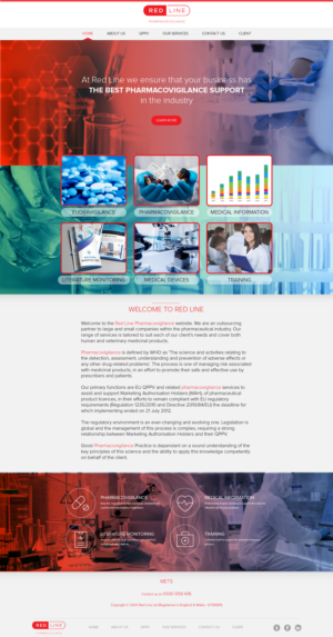 Drug safety monitoring company requires a new corporate website | Diseño Web por wolf