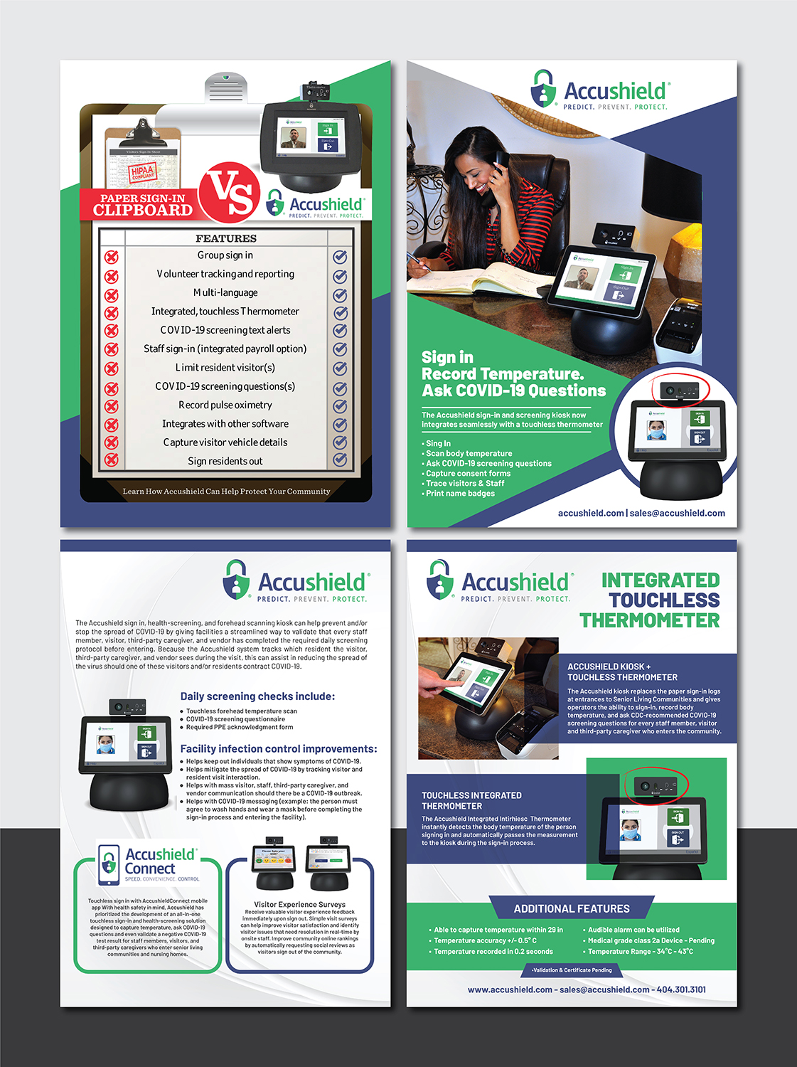 Brochure Design by Deziners Zone for accushield | Design #25425077