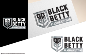 Black Betty Plasma Cutting | Logo Design by Juli creation
