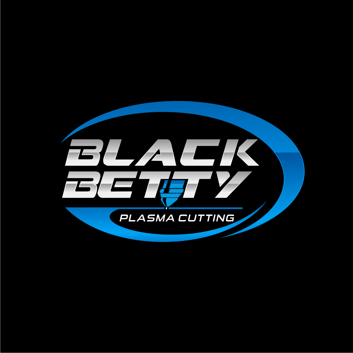 Logo Design by ThiagoB for Black Betty Plasma Cutting  | Design #25437478
