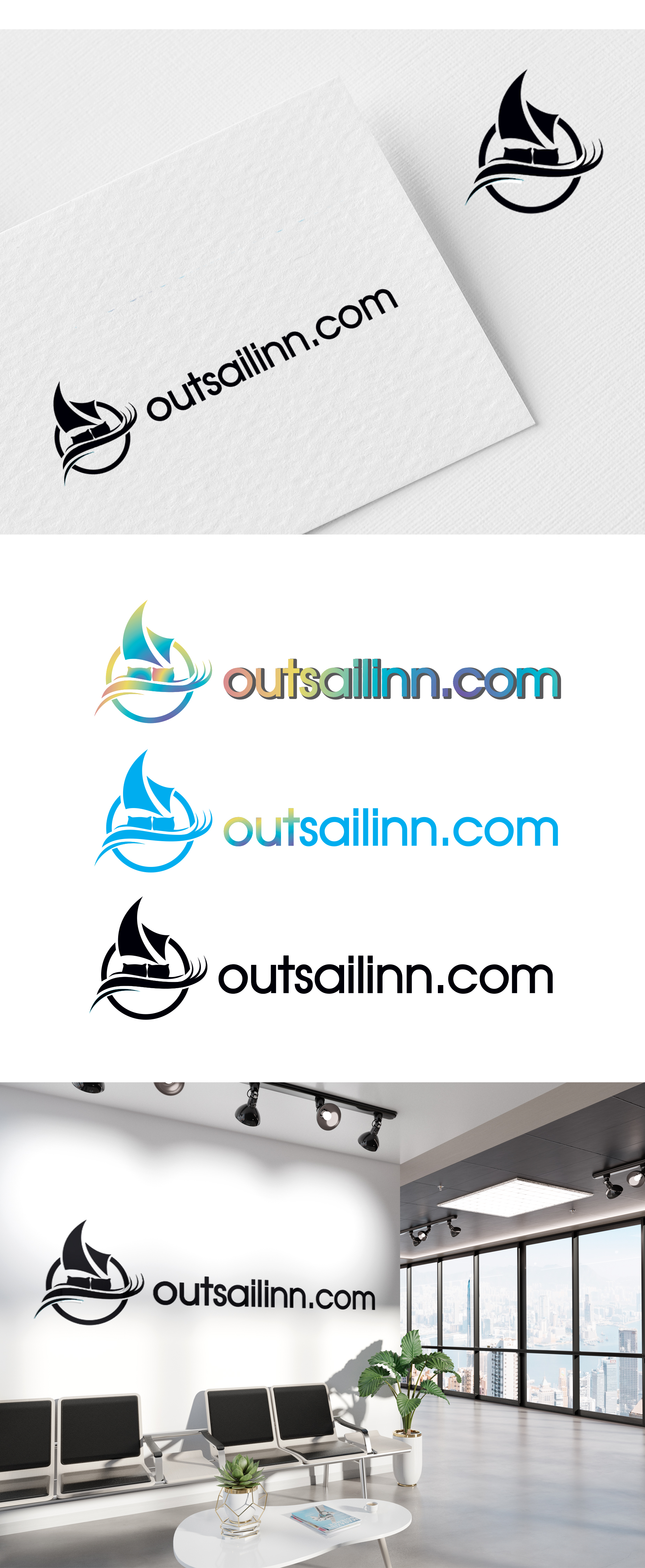 Logo Design by 4AD for OUTSAILINN.COM | Design #25425619