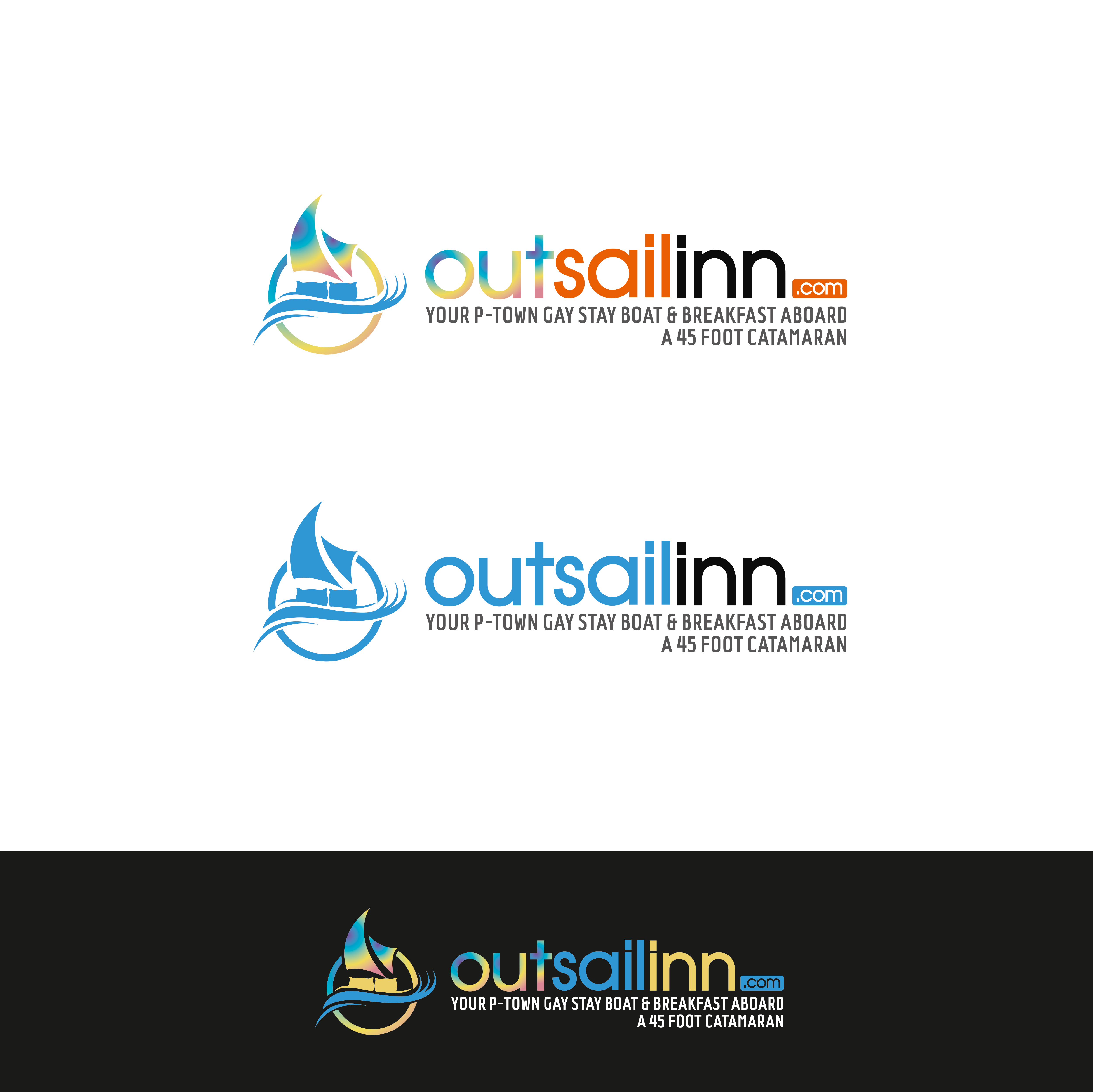 Logo Design by 4AD for OUTSAILINN.COM | Design #25425863