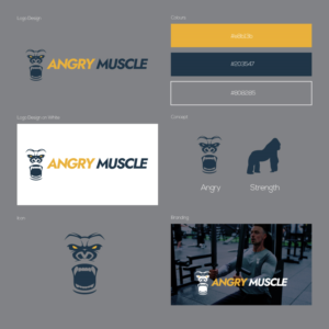 Angry Muscle | Diseño de Logo por abc.