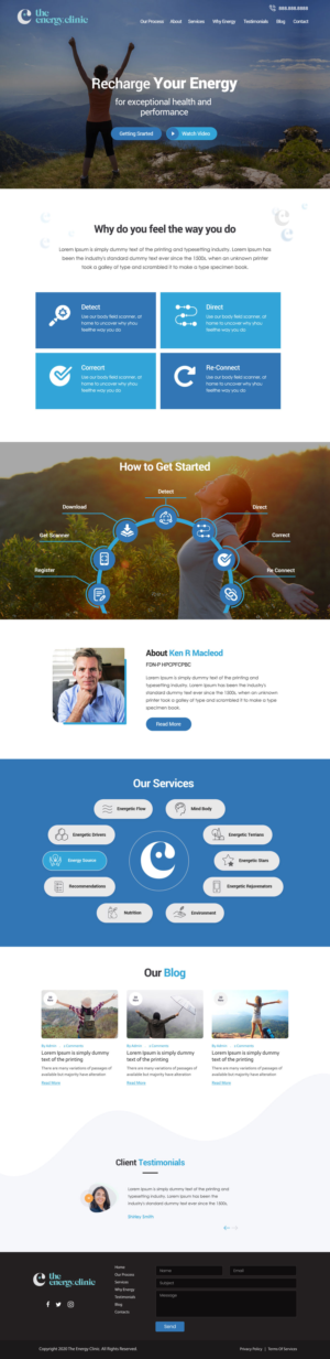 The Energy Clinic (theenergy.clinic) | Web Design by Shijo John