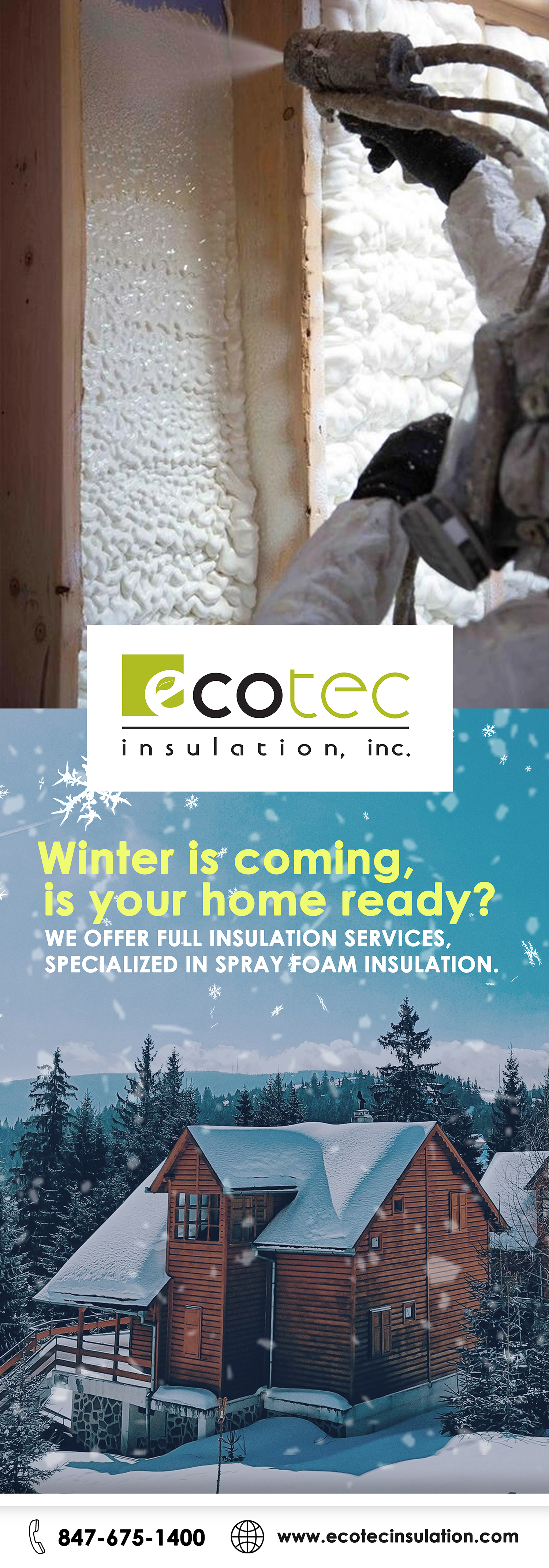 Billboard Design by idjj_29 for Eco Tec Insulation, Inc | Design #25430190
