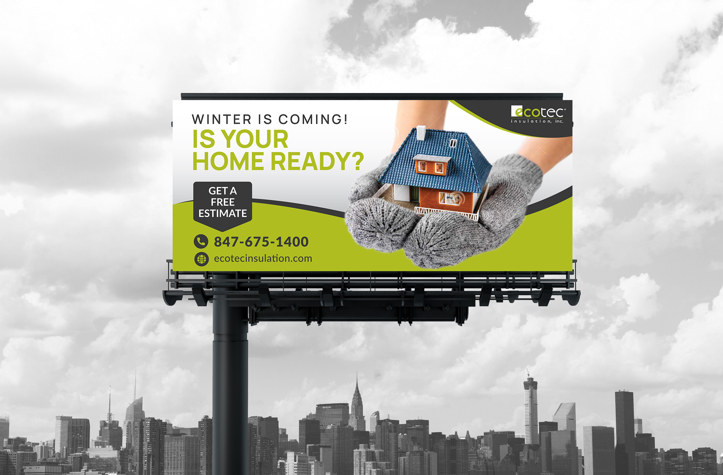 Diseño de Cartelera por Rongbaaz para Eco Tec Insulation, Inc | Diseño #25432416