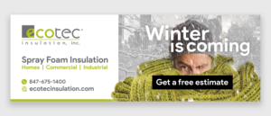 Winter is coming, is your home ready ?  | Werbetafel-Design von Tlvs Murthy