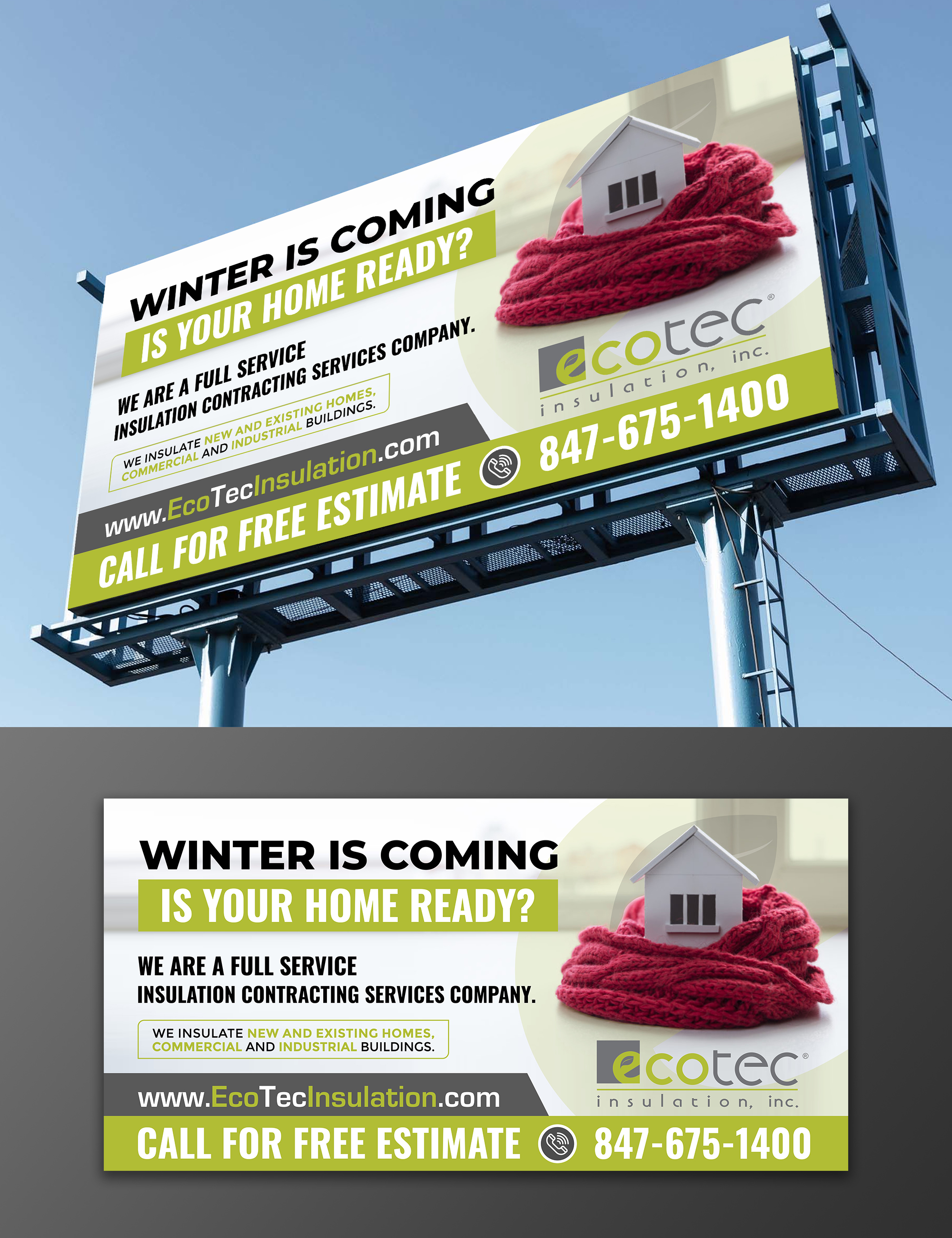Billboard Design by OwnDesign for Eco Tec Insulation, Inc | Design #25424863