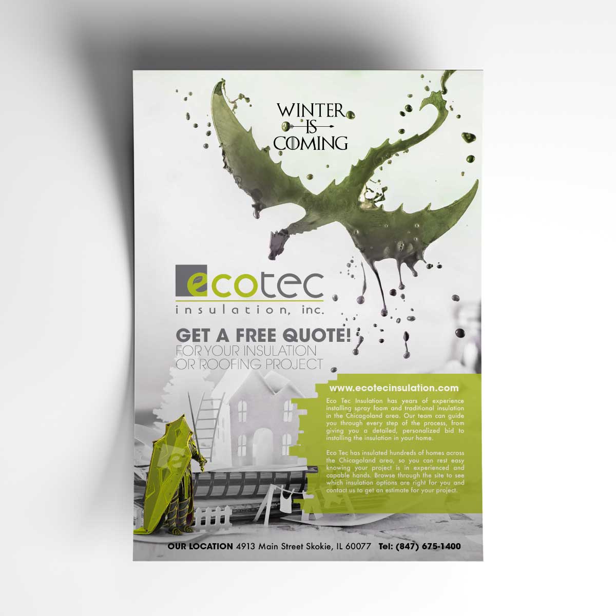 Design de Panneau par lalpispita pour Eco Tec Insulation, Inc | Design #25429317