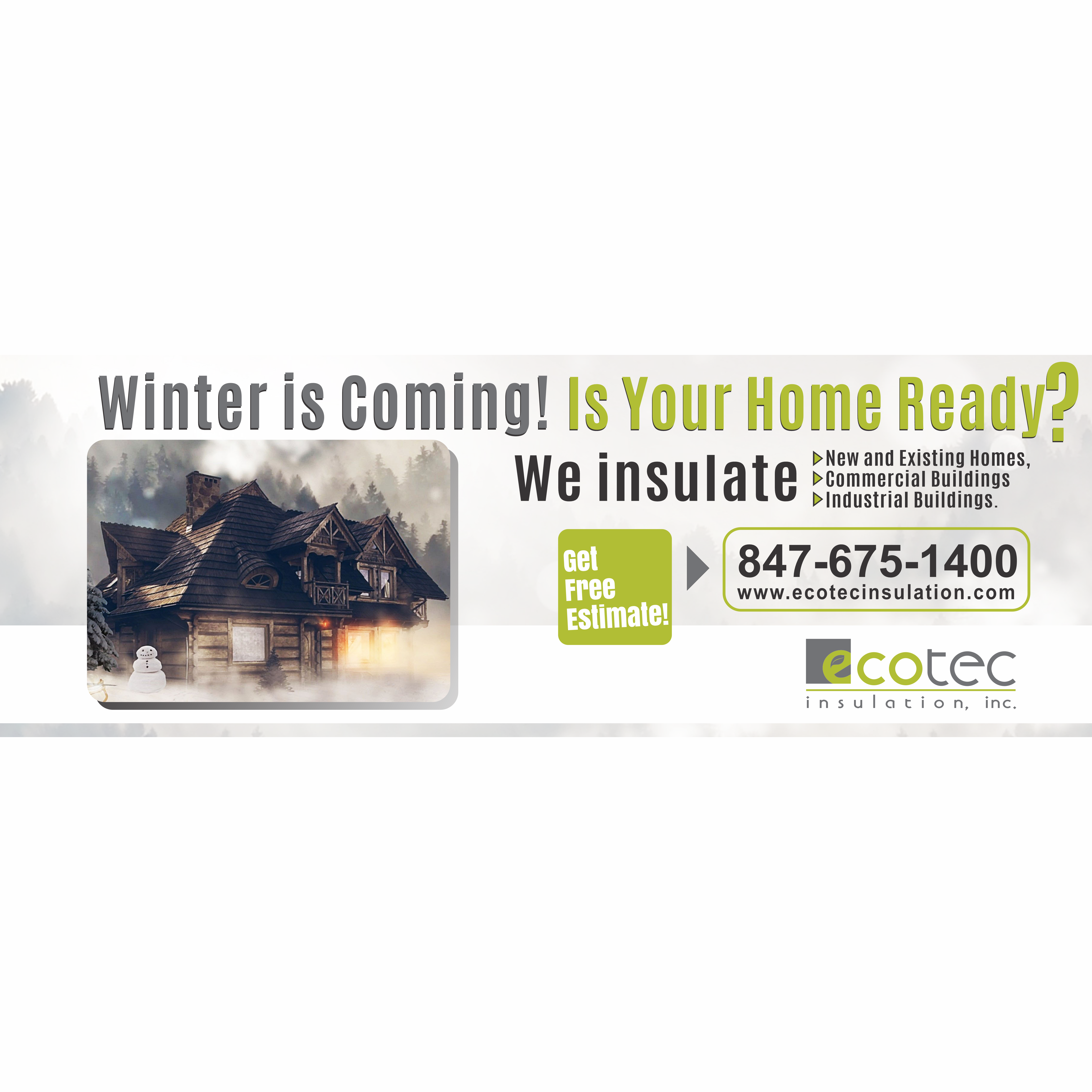 Billboard Design by TOM 29 for Eco Tec Insulation, Inc | Design #25440413